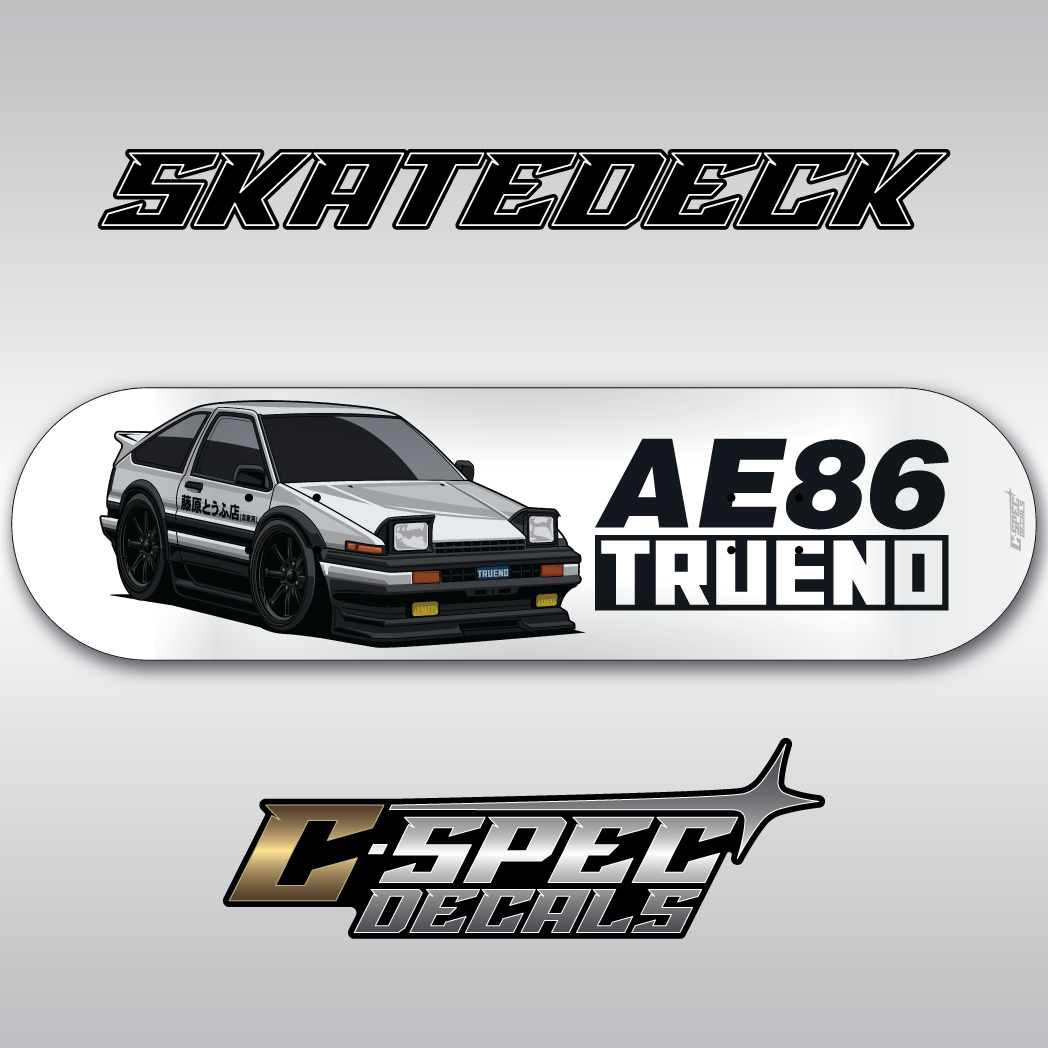 Skatedeck AE86 Trueno Cartoon