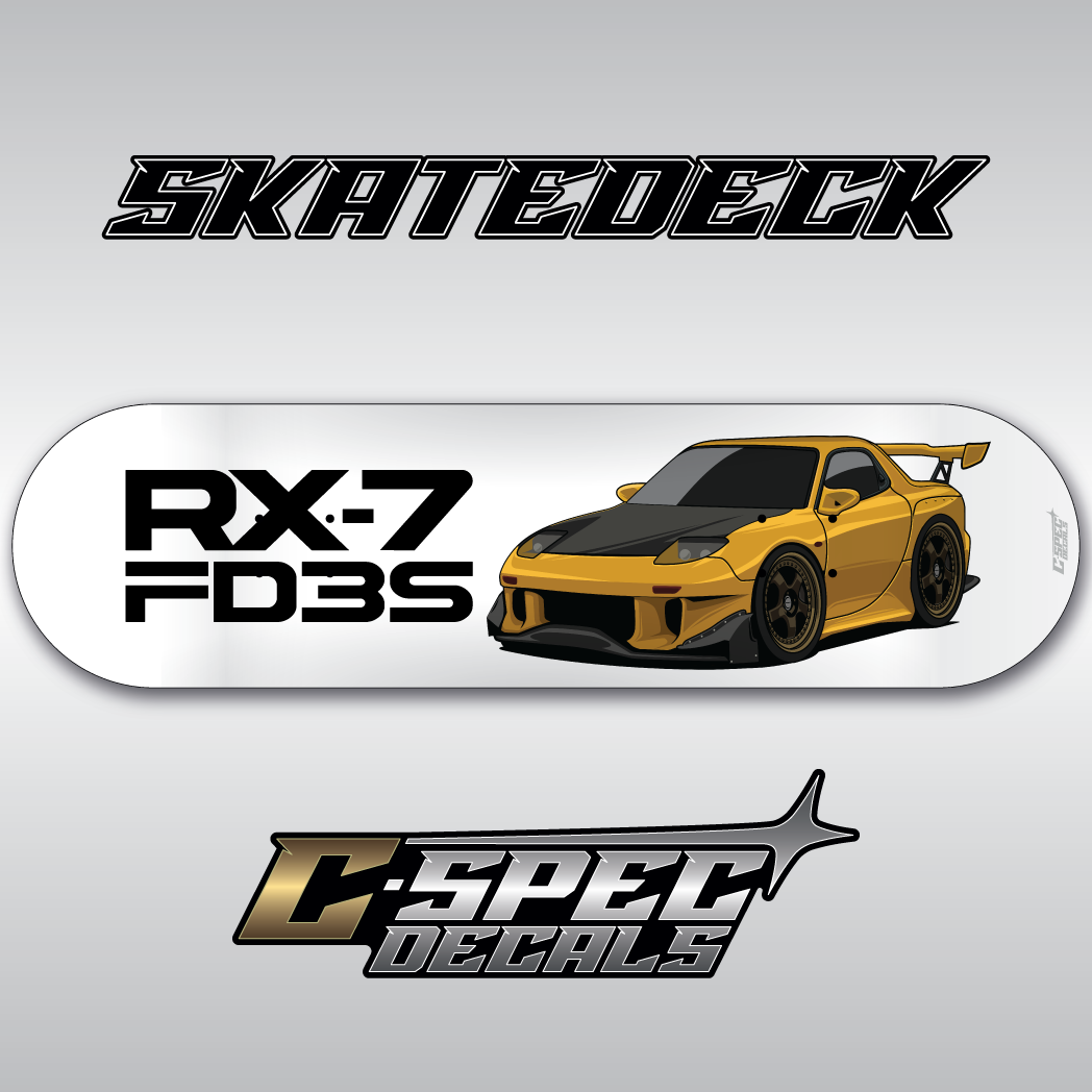 Skatedeck RX-7 FD3S Cartoon