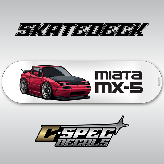 Skatedeck mx-5 Miata Cartoon