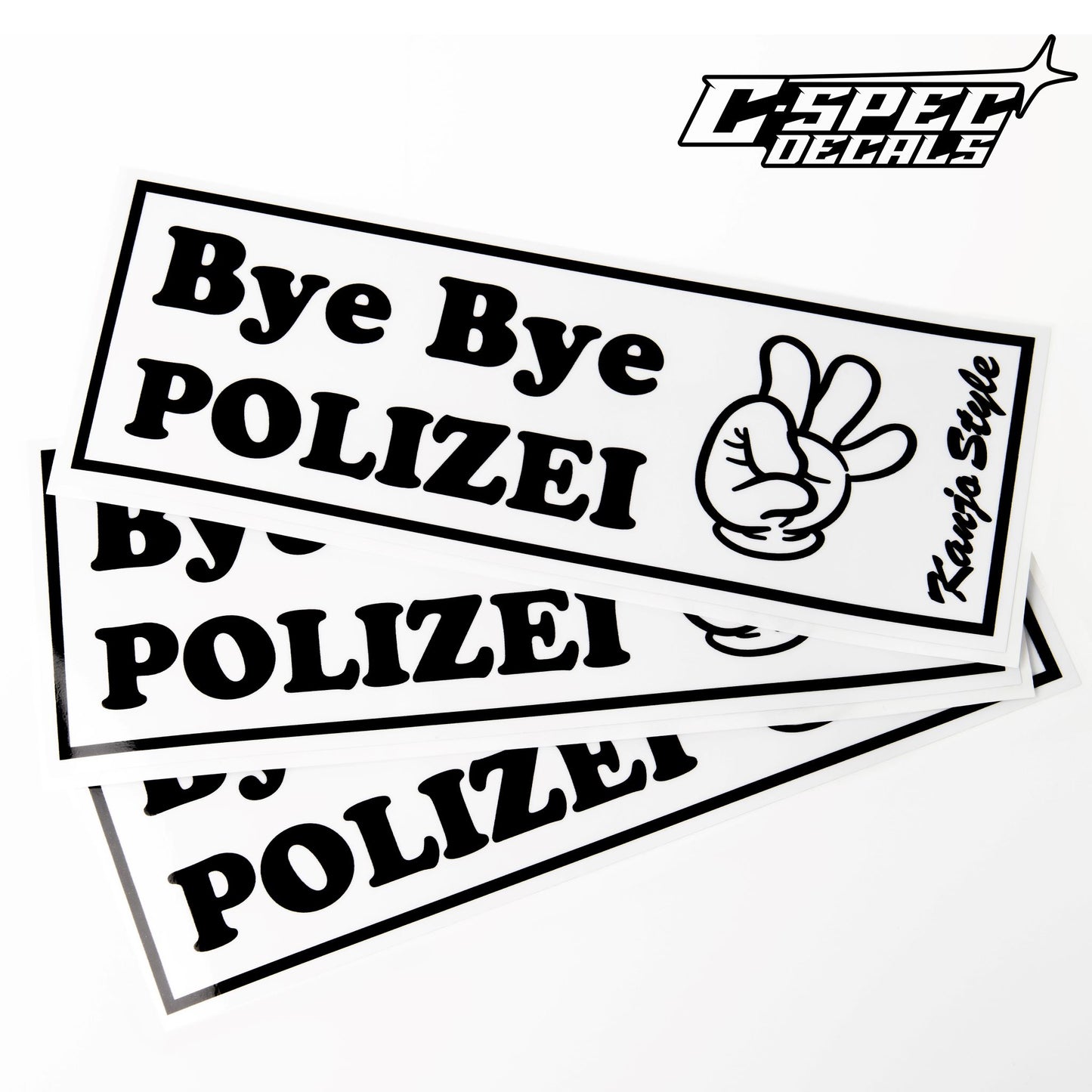 Bye Bye Polizei Slap Sticker