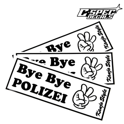 Bye Bye Polizei Slap Sticker