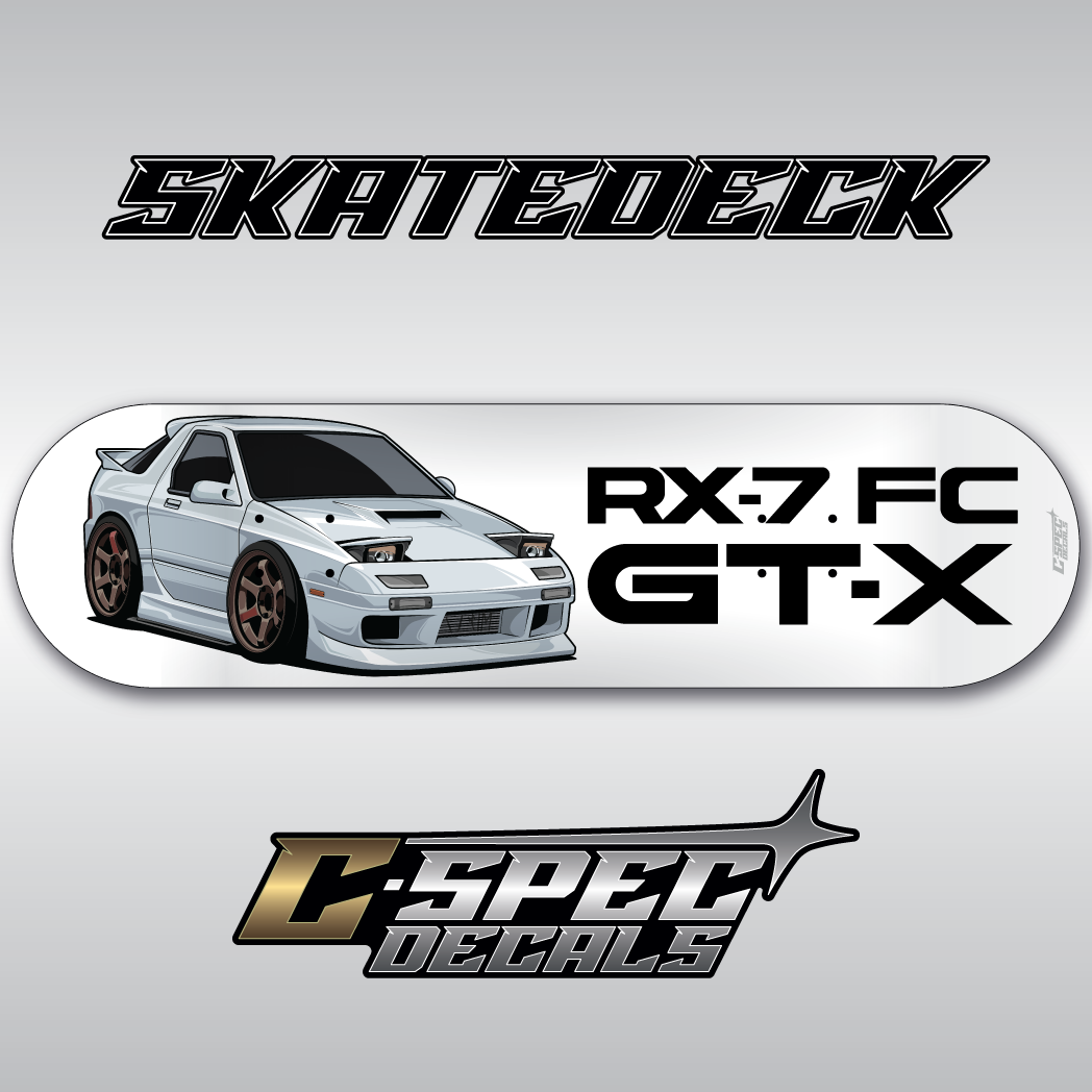 Skatedeck RX-7 FC Cartoon