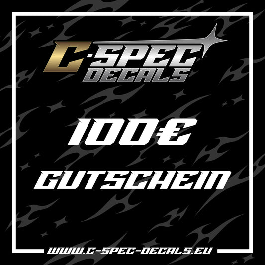 C-Spec-Decals 100 € Geschenkgutschein