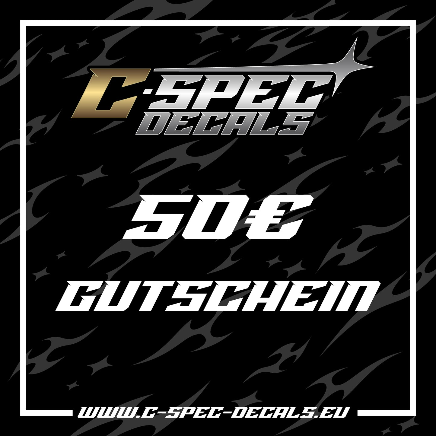 C-Spec-Decals 50 € Geschenkgutschein