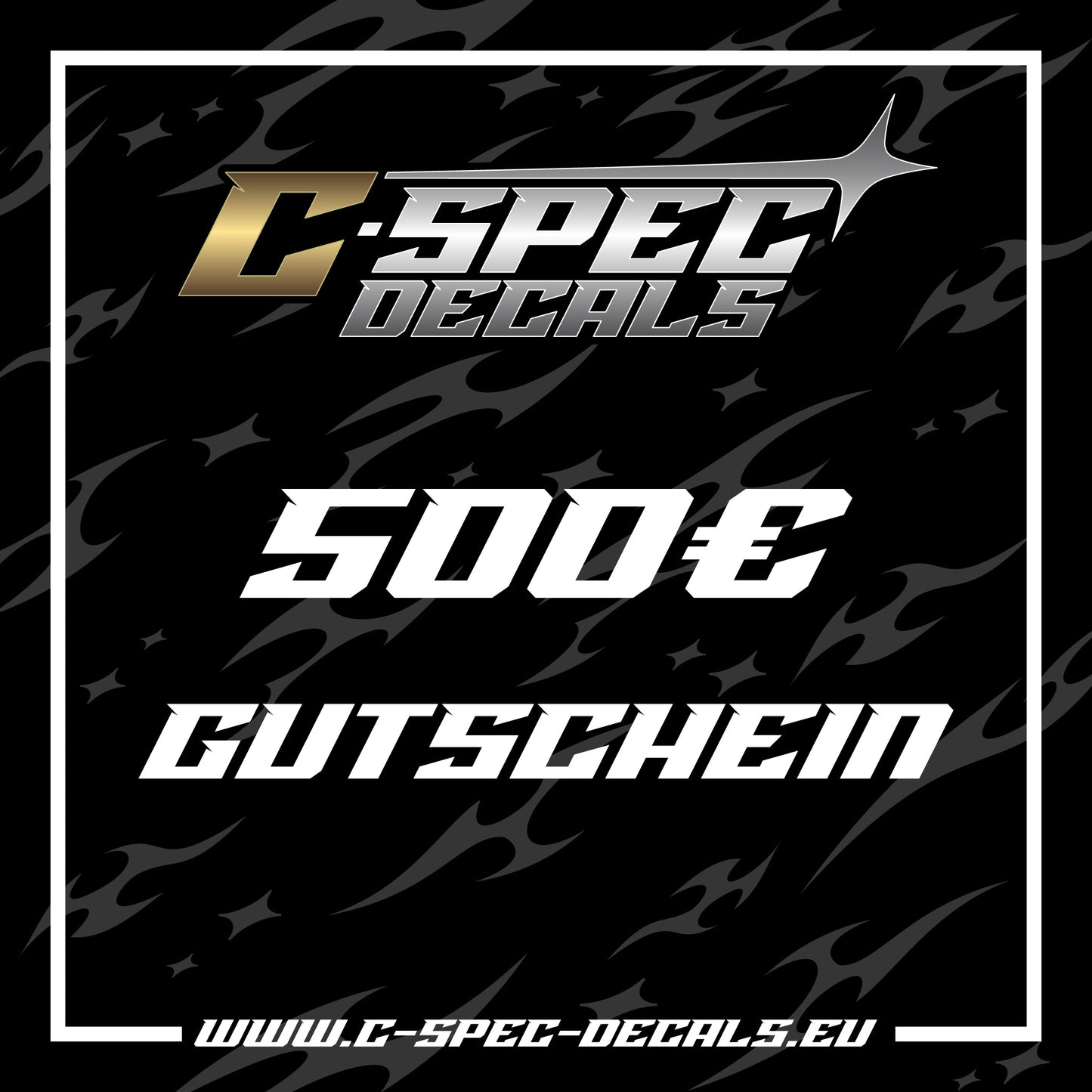 C-Spec-Decals 500 € Geschenkgutschein